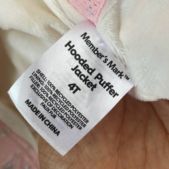 Pink Star Patterned Puffer Jacket - Picture 6 of 6